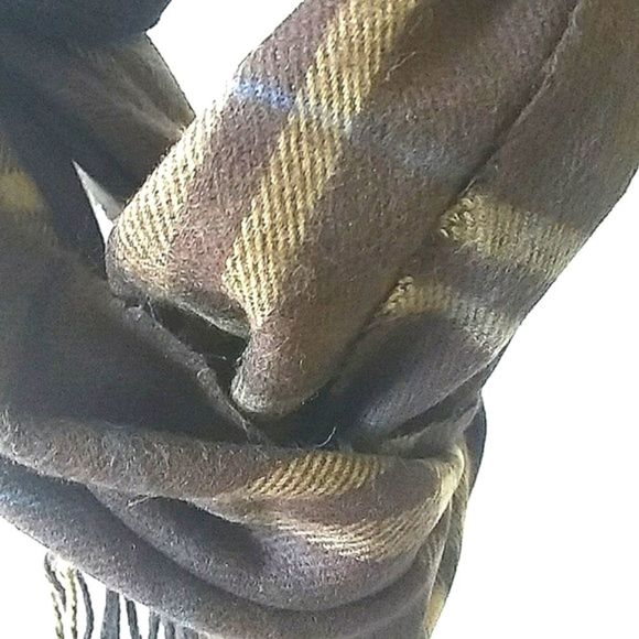 Dockers Acrylic Brown Tan Unisex Oblong Scarf - Picture 1 of 4